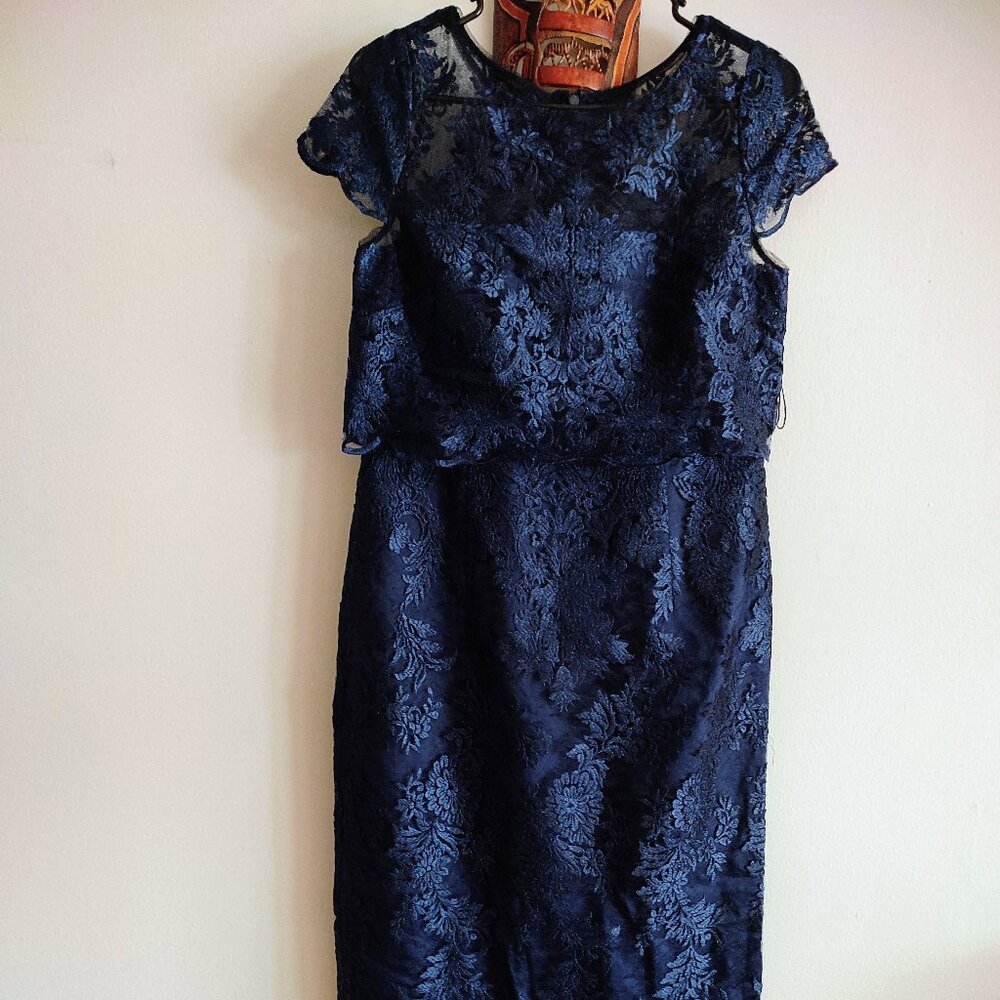 New Adrianna Papell Dress Midnight Blue